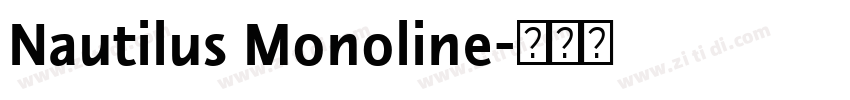 Nautilus Monoline字体转换